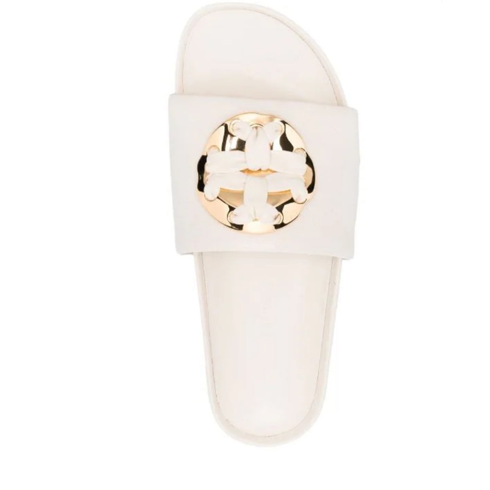 Tory Burch Double-T Platform Leather Slides - image 2